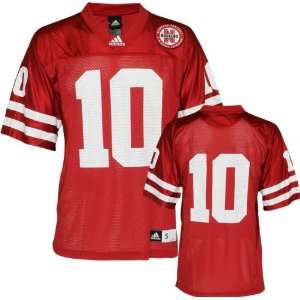 Nebraska Cornhuskers Football Jersey adidas #10 Red Replica Football 