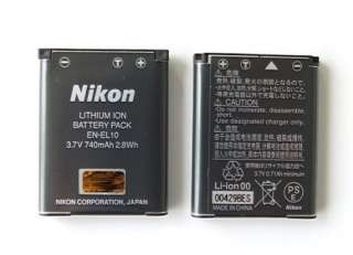 Genuine Battery for Nikon EN EL10 power shot for Nikon S200 S600 S520 