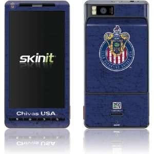  Chivas USA Solid Distressed skin for Motorola Droid X 