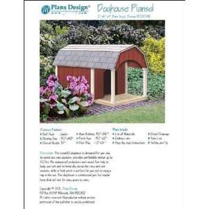   Porch, Barn Roof Style Project Plans, Pet Size up to 50 lbs Design