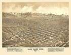Antique Map Salt Lake City Utah 1875 Salt Lake County