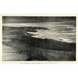  1924 Print Aviation Kahului Maui Lieutenant Wriston Harbor 