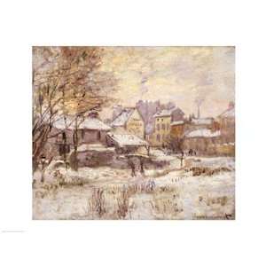  Snow Effect with Setting Sun, 1875 HIGH QUALITY MUSEUM 