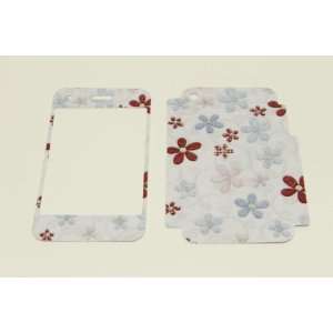  iPhone 3G/3GS Skin Decal Sticker   Cute Cotton Flowers 