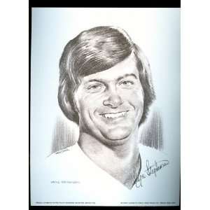  1974 Wayne Stephenson Saint Louis Blues Lithograph Sports 