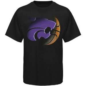 NCAA Kansas State Wildcats Black Blackout T shirt  Sports 