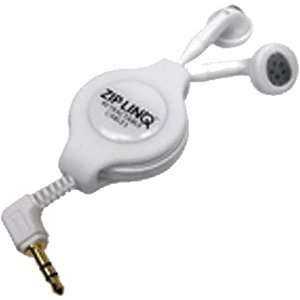  Ziplinq Retractable Stereo Hands Free Headset, Ear bud 