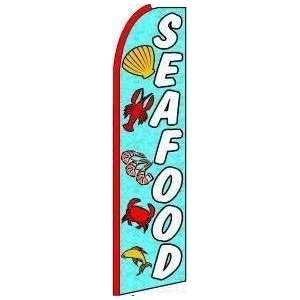  SEAFOOD X Large Swooper Feather Flag 