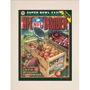  Matted 10.5 x 14 Super Bowl XXXIV Program Print  Details 2000 