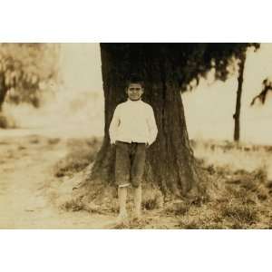 child labor photo Nick Pilisotta, ten years old, 899 Fayard St. Works 