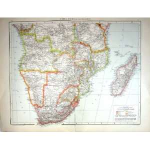   Map C1893 South Africa Madagascar Cape Colony Mozambique Home