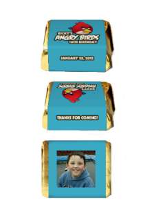30 ANGRY BIRDS Birthday Party Favor Personalized NUGGET LABELS  