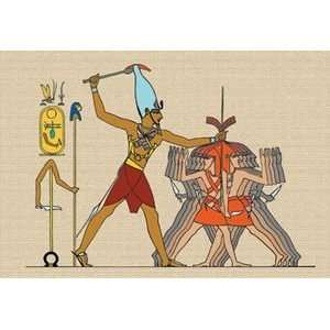  Taharka Conquering the Assyrians   16x24 Giclee Fine Art 