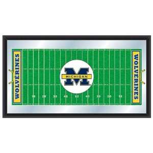  University of Michigan Wolverines Football Mirrored Sign 