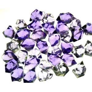  Acrylic Ice Cubes, Light Purple Color for Centerpiece 