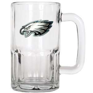 Sports NFL EAGLES 20oz Root Beer Style Mug   Primary Logo/Clear Glass 