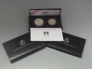 1989 US Mint Congressional Proof Silver Dollar and Half  