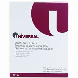  Universal Laser Printer Permanent Labels UNV80107 Office 