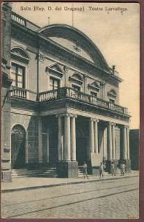 URUGUAY SALTO Larrañaga Theater Old Postcard VF  