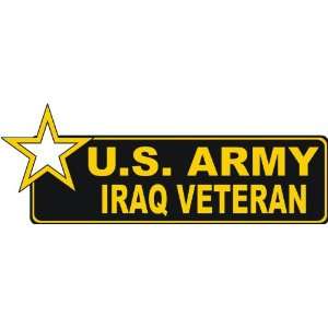  United States Army Iraq Veteran Bumper Sticker Decal 6 6 
