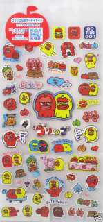 San X Goringo Apple Sticker Sheet (SE90402)~KAWAII  