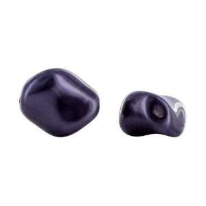  5826 9mm Asymmetrical Pearls Dark Purple Arts, Crafts 