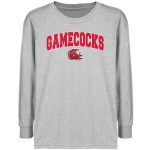 Jacksonville State Gamecocks Youth Ash Logo Arch T shirt    