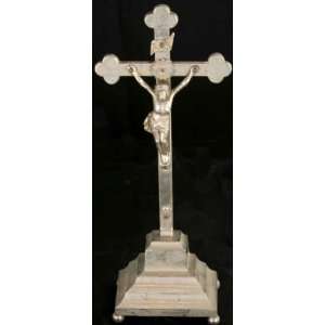   Religious Metal Standing Crucifix Cross Crucifixion 