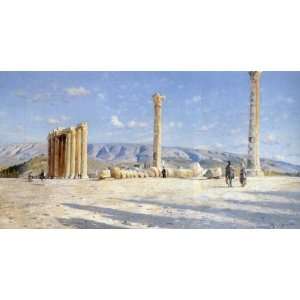   Peder Mork Monsted   32 x 16 inches   Athenian Ruins