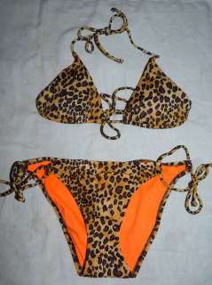 NEW Victoria’ Secret Beach Sexy Leopard Cheetah 5 Piece Bikini 