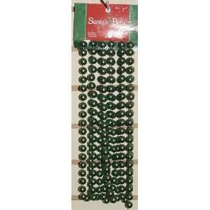  (8) Eight 12 Foot Strands of Large Green Garland Beads 