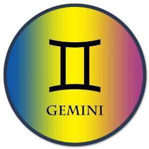  Gemini Zodiac Sign car bumper sticker 4 x 4 Automotive