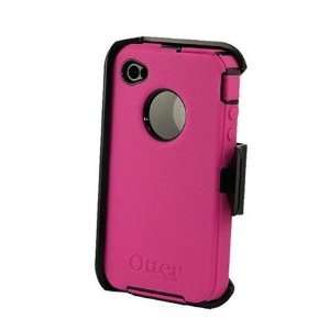  OtterBox Defender Case for Apple iPhone 4 (Black / Pink 