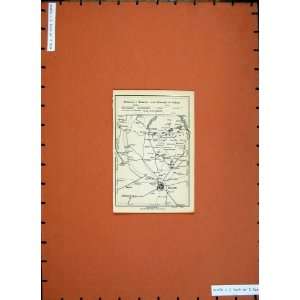   Milano Map 1906 Italy Como Mouza Abbiategrasso Varese