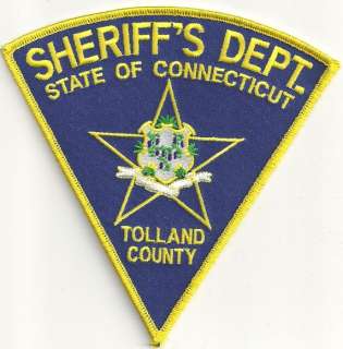 Tolland County Sheriffs Department Connecticut patch  