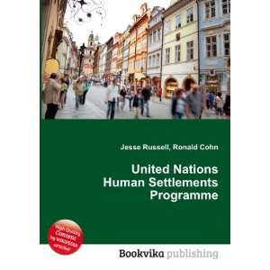  United Nations Human Settlements Programme Ronald Cohn 
