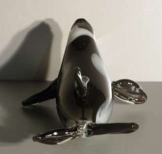 NEW Orca Touverre Quebec Art Glass  