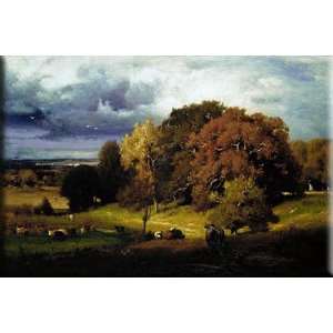   Oaks 16x11 Streched Canvas Art by Inness, George