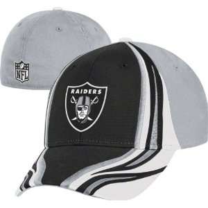 Oakland Raiders Flex Hat Structured Race Stripes Flex Hat 