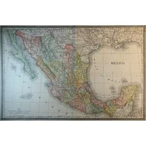  McNally Map of Mexico (1887)