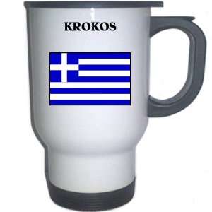    Greece   KROKOS White Stainless Steel Mug 