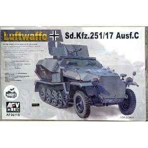 AFV Club Models 1/35 German Sd.Kfz. 251/17 Ausf. C Toys & Games