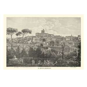  View of Rome I natural Premium Giclee Poster Print by Giovanni 