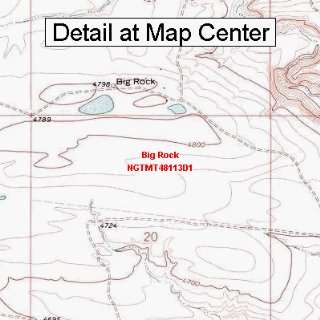   Map   Big Rock, Montana (Folded/Waterproof)