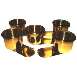  5 Brass Slide Under Poker Bj Drink Holders Las Vegas 