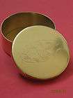 Ted Cash Brass Snuff Box W/ Eagle Imprinted on lid Muzzleloading 