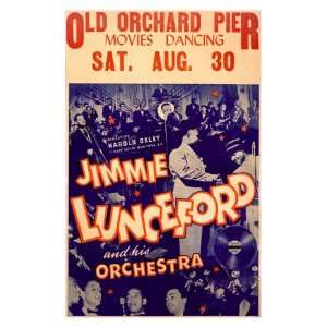  Jimmy Luncefords Big Band Orchestra Giclee Poster Print 