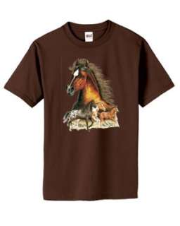 Appaloosa Horse Head Collage Western T Shirt S  6x  