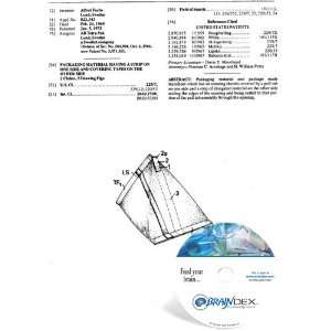  NEW Patent CD for PACKAGING MATERIAL HAVING A STRIP ON ONE 
