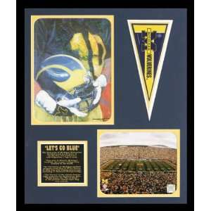  Michigan Wolverines   U of M Tribute Framed Collage 